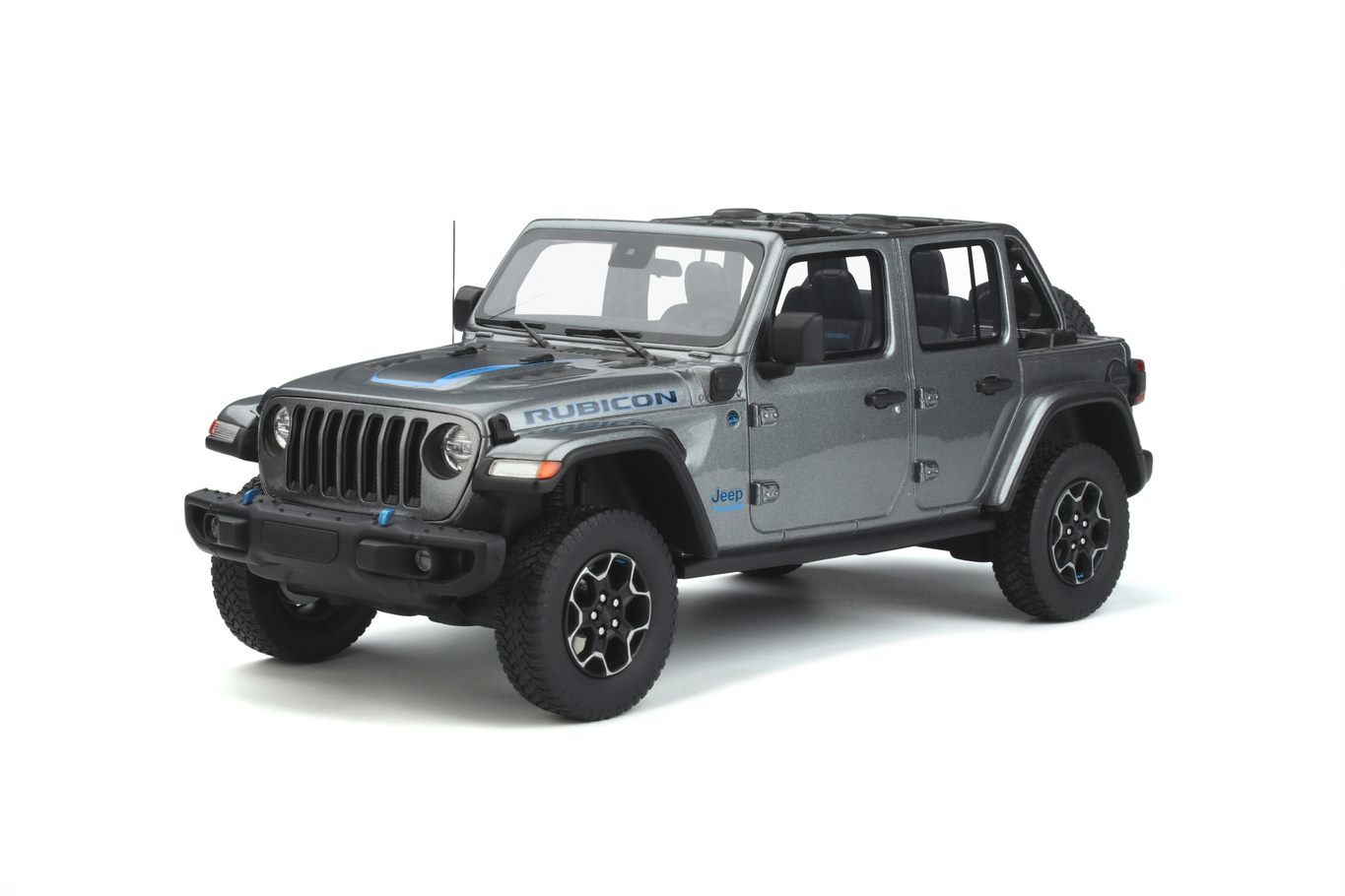 Jeep Wrangler 4XE 2022 Zilver - 1:18